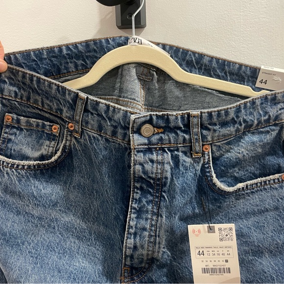 STRAIGHT LEG FULL LENGTH Z1975 JEANS WITH A HIGH WAIST - Picture 5 of 6